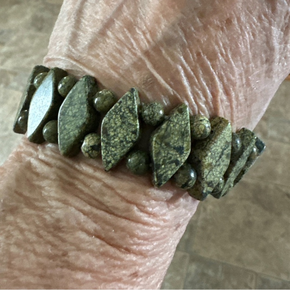 Irish Connemara Green marble Stone Bracelet
